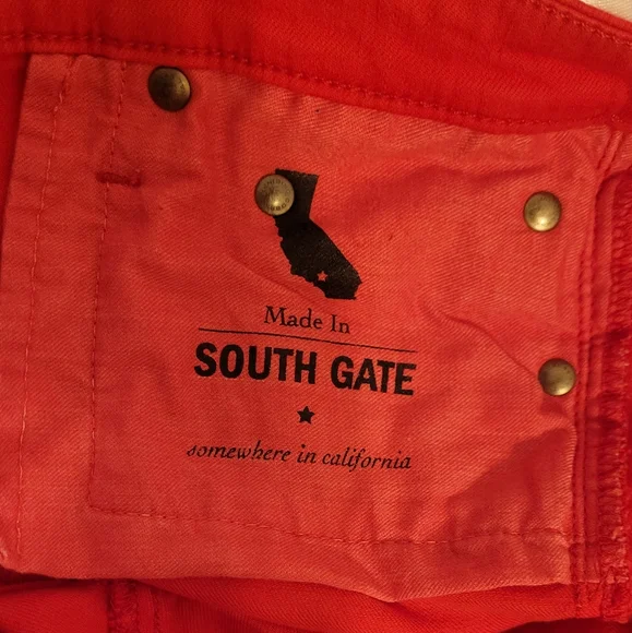 AG Adriabo Goldschmied  Vibrant Red Pants 30 - Picture 4 of 13